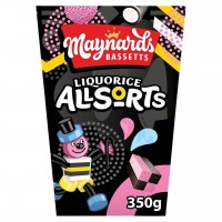 Bassetts Liquorice Allsorts 350g Carton - Best Before: 17.08.25